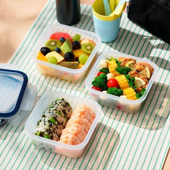 IKEA 365+ Food container, square/plastic, 750 ml