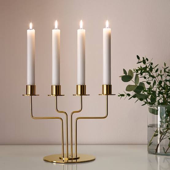 IKEA PÄRLBAND Candelabra, 22 cm