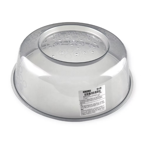 PRICKIG Microwave lid, gray, 10