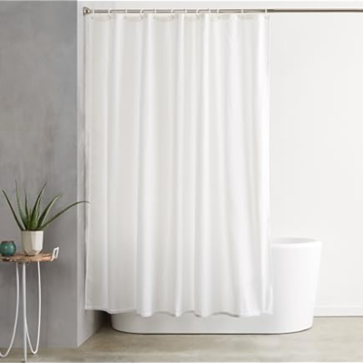 IKEA - Shower curtain, white 180 x 200 cm - Fabric Fall Curtains Waterproof Stylish