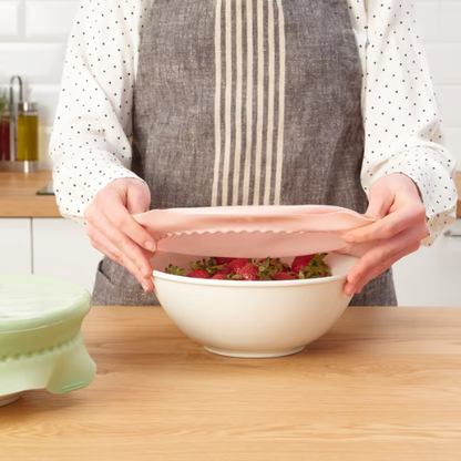 Reusable Silicone Food Covers Food Cover Set, Set of 2, Silicone