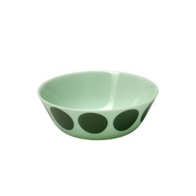 IKEA OFTAST Light Green Polka Dot Pattern bowl