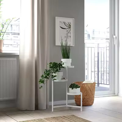 IKEA OLIVBLAD Plant Stand, White, 58 cm