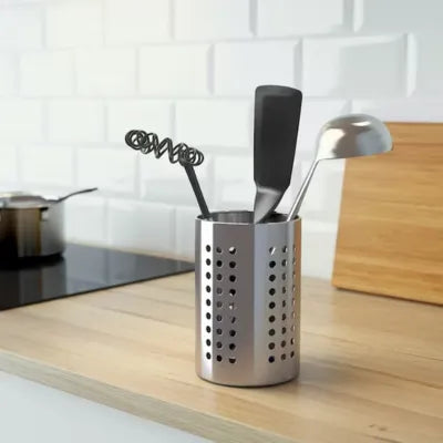Stainless Steel Kitchen Utensils Storage Tube Rack Cutlery