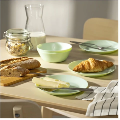 OFTAST Bowl, light green, 15 cm