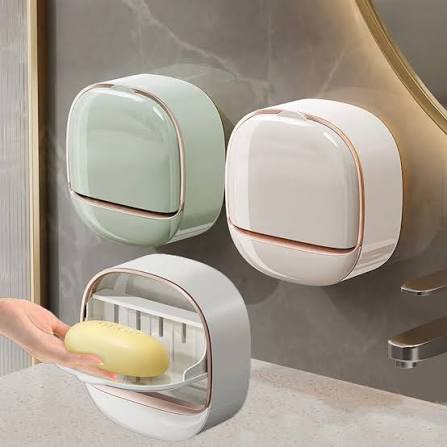 Wall Mounted Foldable Soap Holder (Random Colours)
