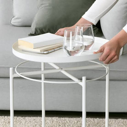 IKEA GLADOM Tray table, white, 45x53 cm
