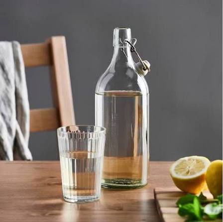 Korken Bottle With Stopper Clear Glass