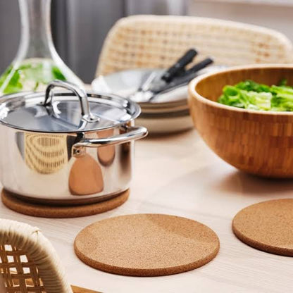 IKEA HEAT Pot stand, cork, 19 cm, 3 pack