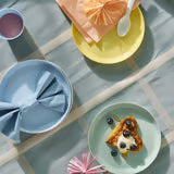 IKEA kids KALAS Plate, mixed colours 6 piece plastic
