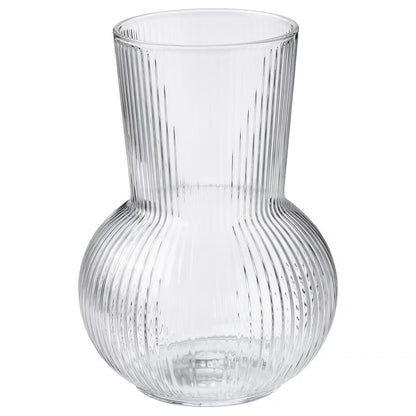 PÅDRAG Vase clear glass 17 cm – IKEA tableware & Home decoration Vase – for Modern Antique Tabletop washable