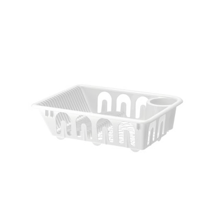 FLUNDRA Dish drainer, white